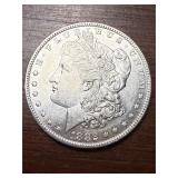 1882 O Morgan US silver dollar