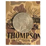 1922 silver US Peace dollar