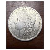 1883 O Morgan US silver dollar