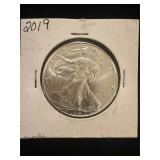 2019 silver eagle 1oz 999 one dollar coin