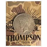 1922 silver US Peace dollar
