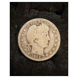 1914 barber silver quarter