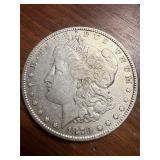 1879 Morgan US silver dollar