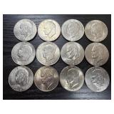 12 ï¿½ Eisenhower dollars