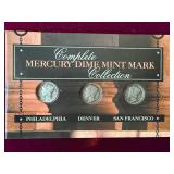 3 mercury silver dimes collection