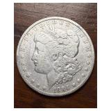 1884 Morgan US silver dollar