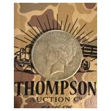1927 silver US Peace dollar