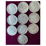 10 silver dimes