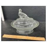 Imperial Glass Dove on Nest