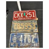 3 vintage tags