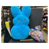 Large Stuffed Peep Bunny & 100 Eggs