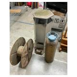 Heater, Spool, & Fire Extinguisher