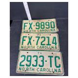 3 - 1971 NC tags