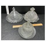 3 Butter Dishes