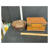 Jewelry box and wooden bowl