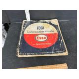 1961 ESSO Lubrication guide