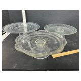 3 Cake Plates