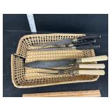 2 vintage carving sets