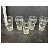5 Coke Glasses