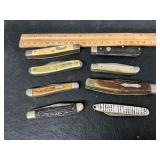 8 vintage knives