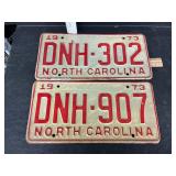 2 - 1973 NC tags