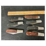 7 vintage knives
