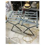 2 Folding Luggage Racks