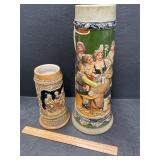2 Vintage Steins