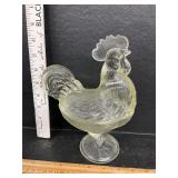 Glass Standing Rooster