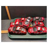 7 die cast race cars