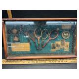Tennis racket shadow box