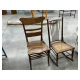 2 antique chairs
