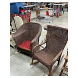 2 wicker rockers