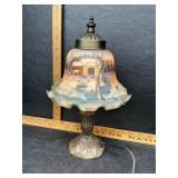 Currier and Ives lamp