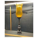 Large metal candle holder