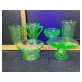 Uranium glass lot