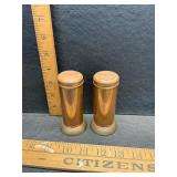 Copper and brass salt and pepper