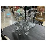 Glass candle holders