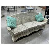 Antique wicker sofa