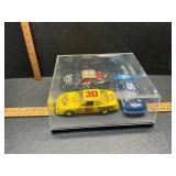 NASCAR die cast and a model