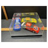 NASCAR die cast and a model