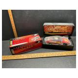 2 die cast race cars