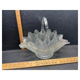 Vintage L E Smith glass basket