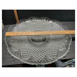 Large glass platter