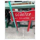 Scooter grave marker