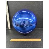 Cobalt blue glass ball
