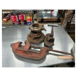 Pipe cutters and threader