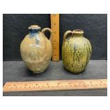2 pottery jugs