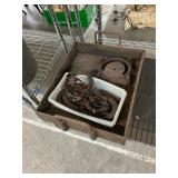 Large metal pan and other