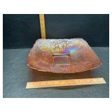 Carnival glass bowl